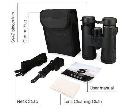 SV47 HD Binoculars with BAK4 Prisms and FMC Lenses for Hunting, Birdwatching, and Wildlife Observation - Svbony