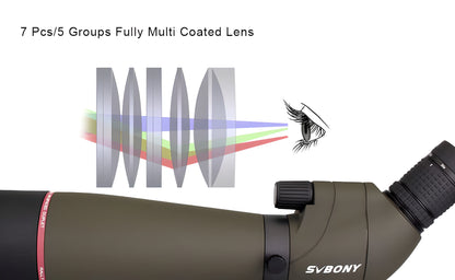 Longa-Vista SV13 com Zoom 20x-60x - Modelos 65mm e 80mm À Prova d'Água e Preenchidos com Azoto