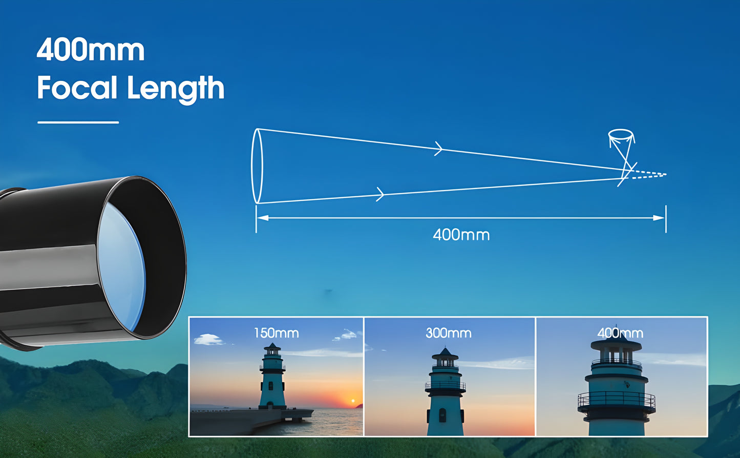 Télescope Réfracteur 60mm/400mm pour l'Astronomie - SVBony