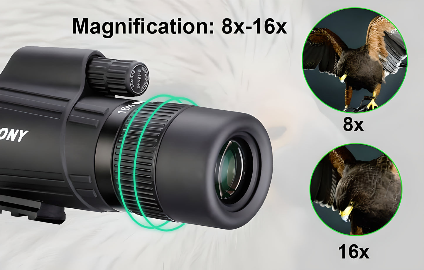 Monokulár Zoom 8-16x42mm SVBONY SV302