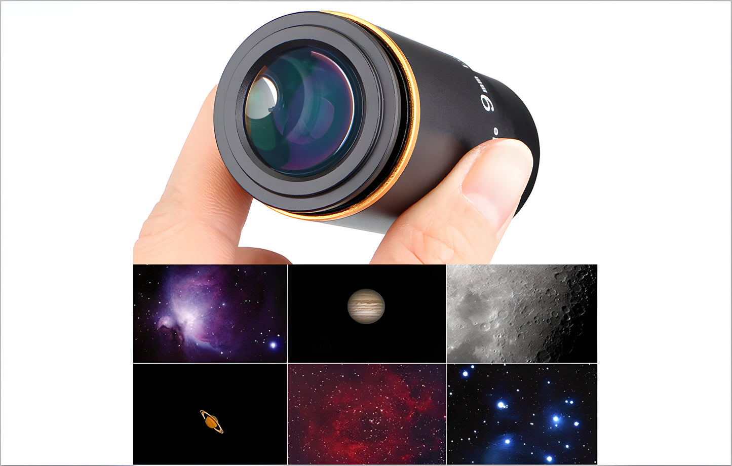 Oculaires pour l'astronomie Plössl 66° 1,25" - 6/9/15/20 mm