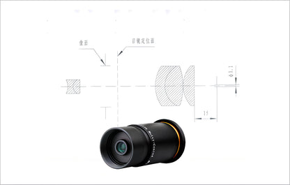 Oculaires pour l'astronomie Plössl 66° 1,25" - 6/9/15/20 mm