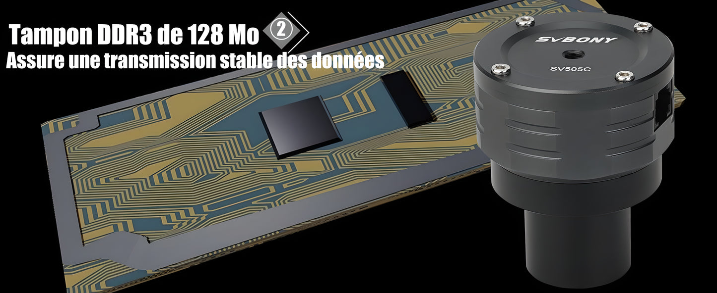SV505C Farbkamera mit CMOS-Sensor IMX464 und HCG-Rauschunterdrückung