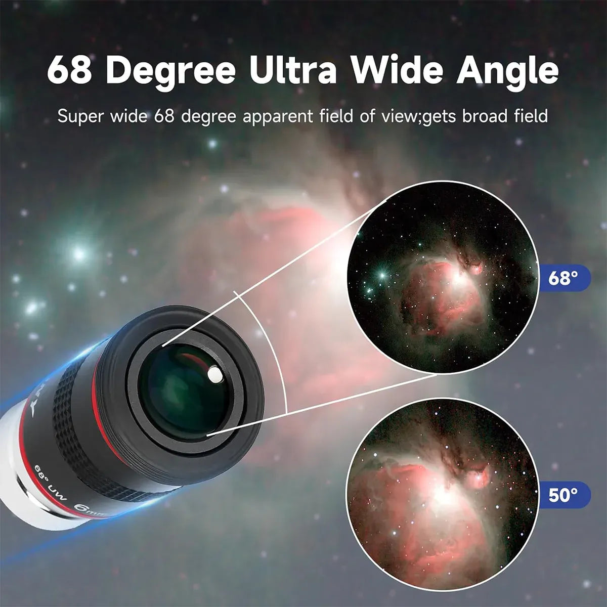 Oculaires Ultra Grand Angle 68° - 6mm, 9mm, 15mm, 20mm - SVBONY