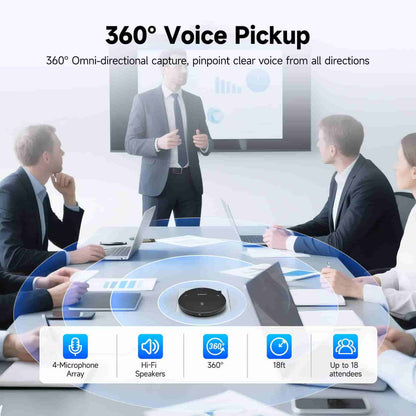 Microphone omnidirectionnel Bluetooth SVHub Omni2 pour réunions intelligentes