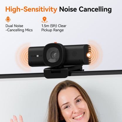 Caméra de Conférence 2K avec Autofocus et Microphones Réducteurs de Bruit - SVBONY