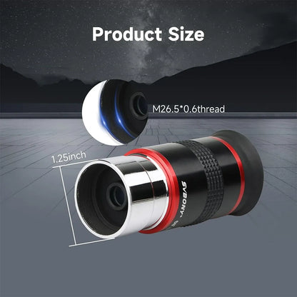 Oculaires Ultra Grand Angle 68° - 6mm, 9mm, 15mm, 20mm - SVBONY