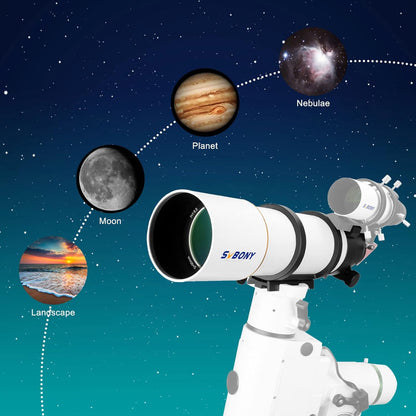 SV48P 90mm f/5.5 Astronomical Telescope - ED Lens and Dual Speed Focuser