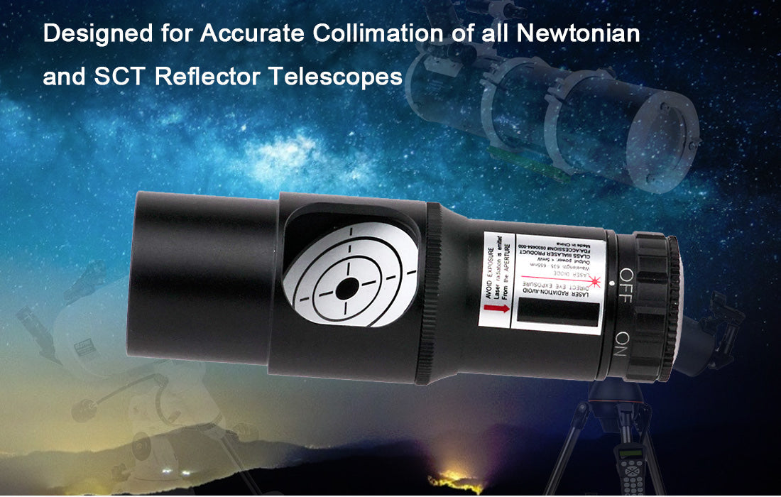 Collimateur Laser Rouge SVBONY SV121 1.25'' pour Télescopes Newtoniens et SCT