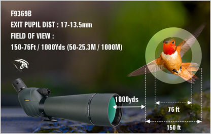 Longue-Vue SV411 avec Zoom 20x-60x et Objectifs de 70mm et 80mm