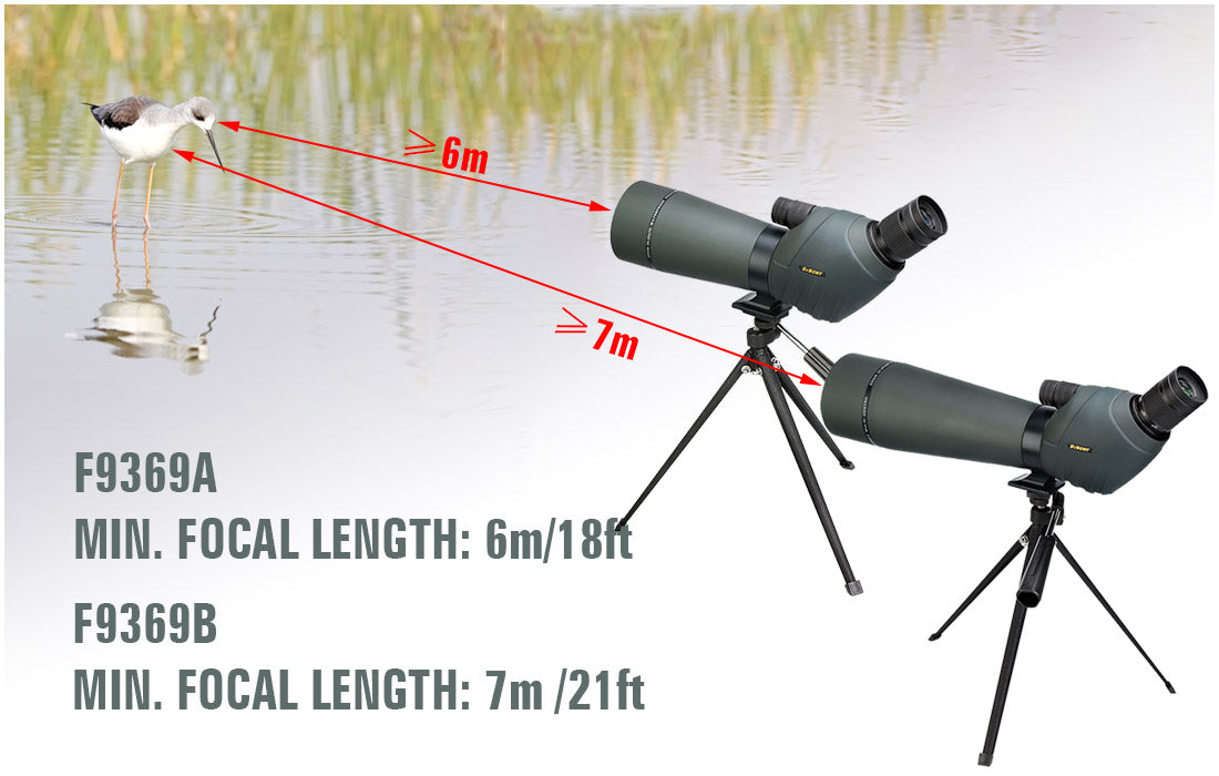 Longue-Vue SV411 avec Zoom 20x-60x et Objectifs de 70mm et 80mm