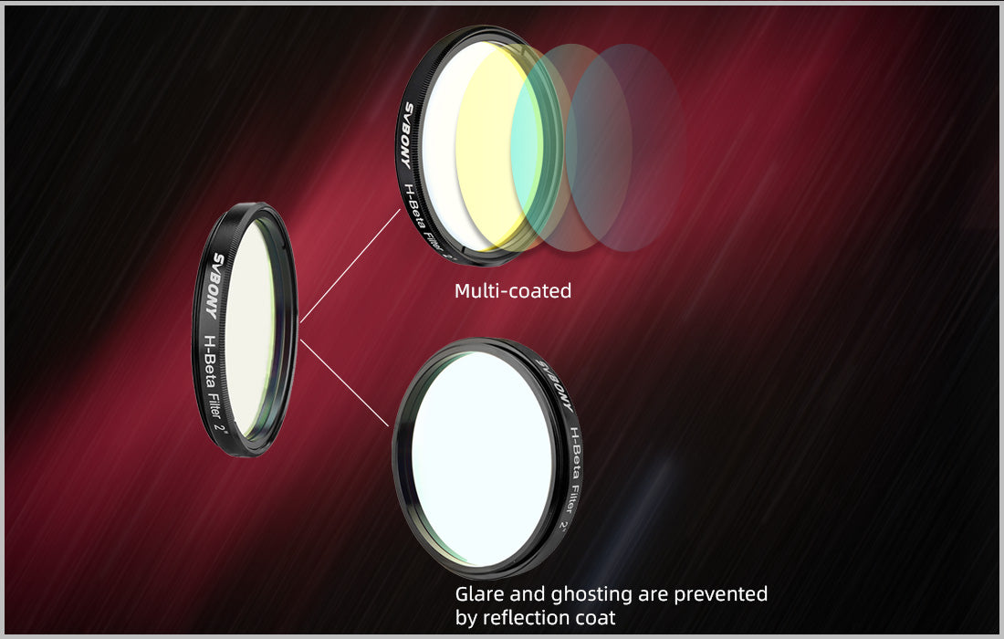 SV132 H-Beta 25nm Schmalbandfilter für visuelle Nebelbeobachtung