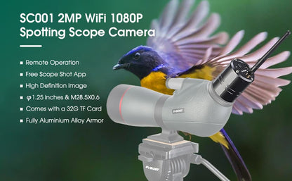 Camera Wifi SC001 pour Capturer Photos et Vidéos avec Télescope - SVBONY