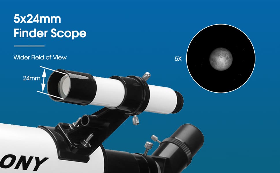 Télescope Réfracteur 60mm pour Débutants avec Trépied - SV501P