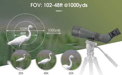 Longue-Vue SVBONY SA405 20-60x85 ED avec Système Optique de Haute Qualité