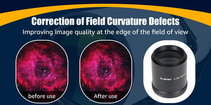 Réducteur de Focale/Flatteur de Champ 0.8X pour SVBONY SV550 122F7 - SVBONY