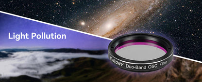 Filtre de Télescope 7nm Dual-Band 1.25 pouces pour Astrophotographie - SVBONY