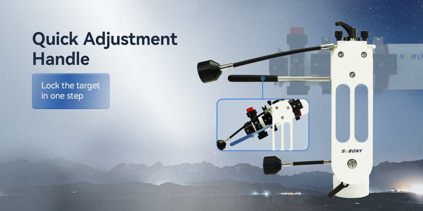 Support Télescope Alt-Azimuth SV225 à Angle Ajustable pour Astronomie Visuelle - SVBONY