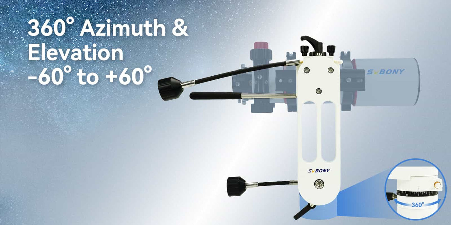Support Télescope Alt-Azimuth SV225 à Angle Ajustable pour Astronomie Support Télescope Alt-Azimuth SV225 à Angle Ajustable pour Astronomie