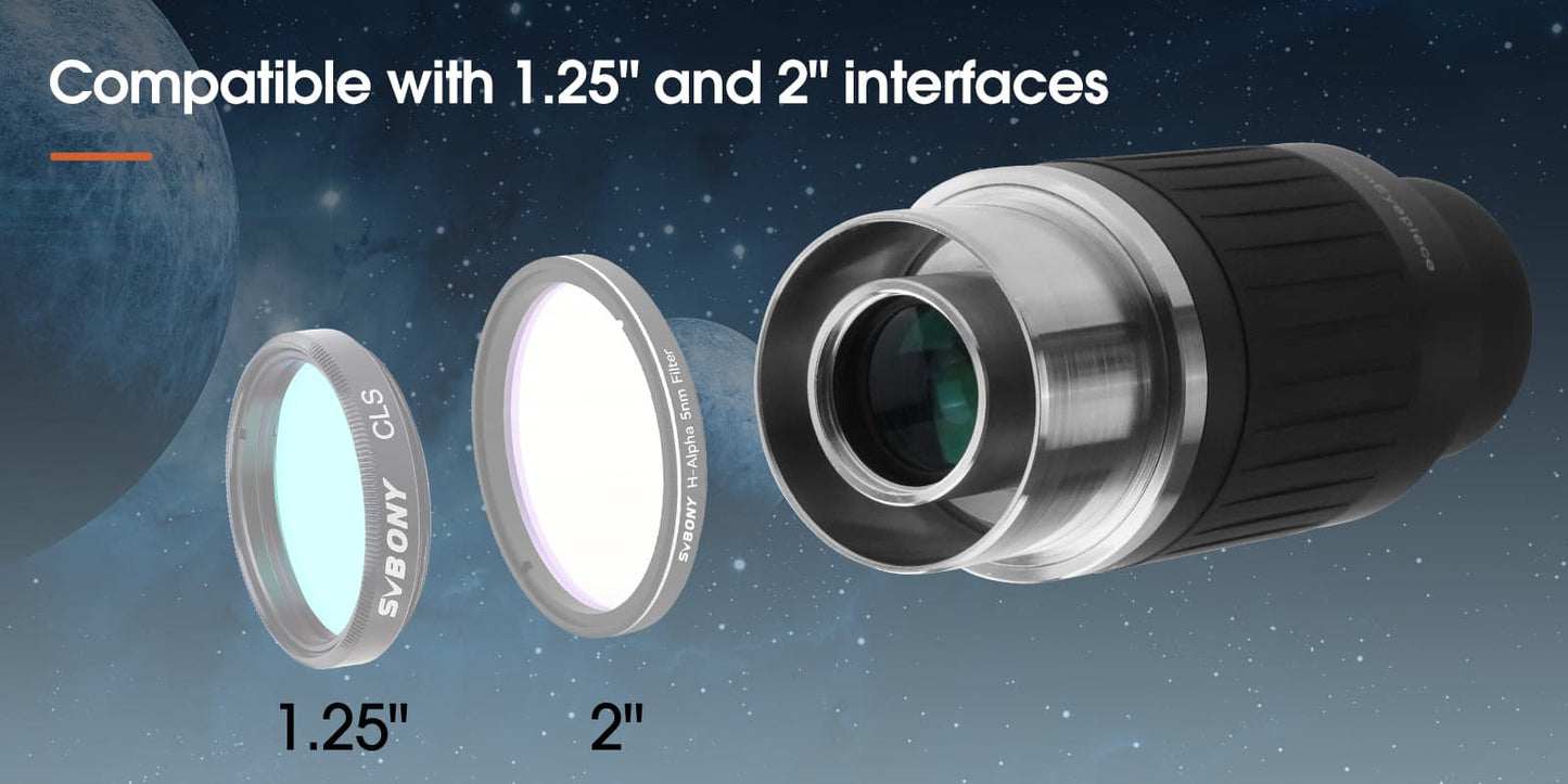 Oculaire Zoom Asphérique Super SV230 8-20 mm 57°-72° AFOV - SVBONY