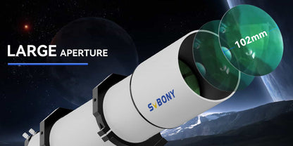 Télescope Réfracteur Achromatique SV48P - Observation Détaillée du Ciel Profond