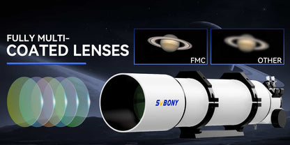Télescope Réfracteur Achromatique SV48P - Observation Détaillée du Ciel Profond