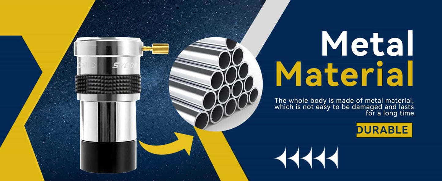 SV137 Lente Barlow 2x/3x 1,25 polegadas FMC - Acessório de telescópio