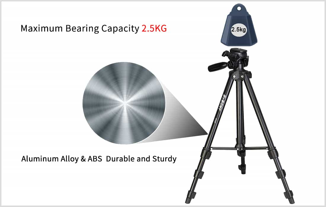 Portable Reise Tripod aus Aluminium - Svbony