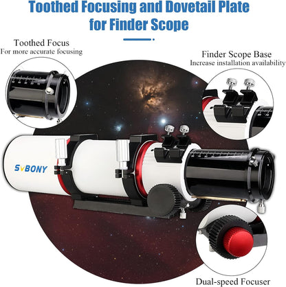 SVBONY SV550 APO Triplet Réfracteur OTA 80mm F6 - Astronomy Store