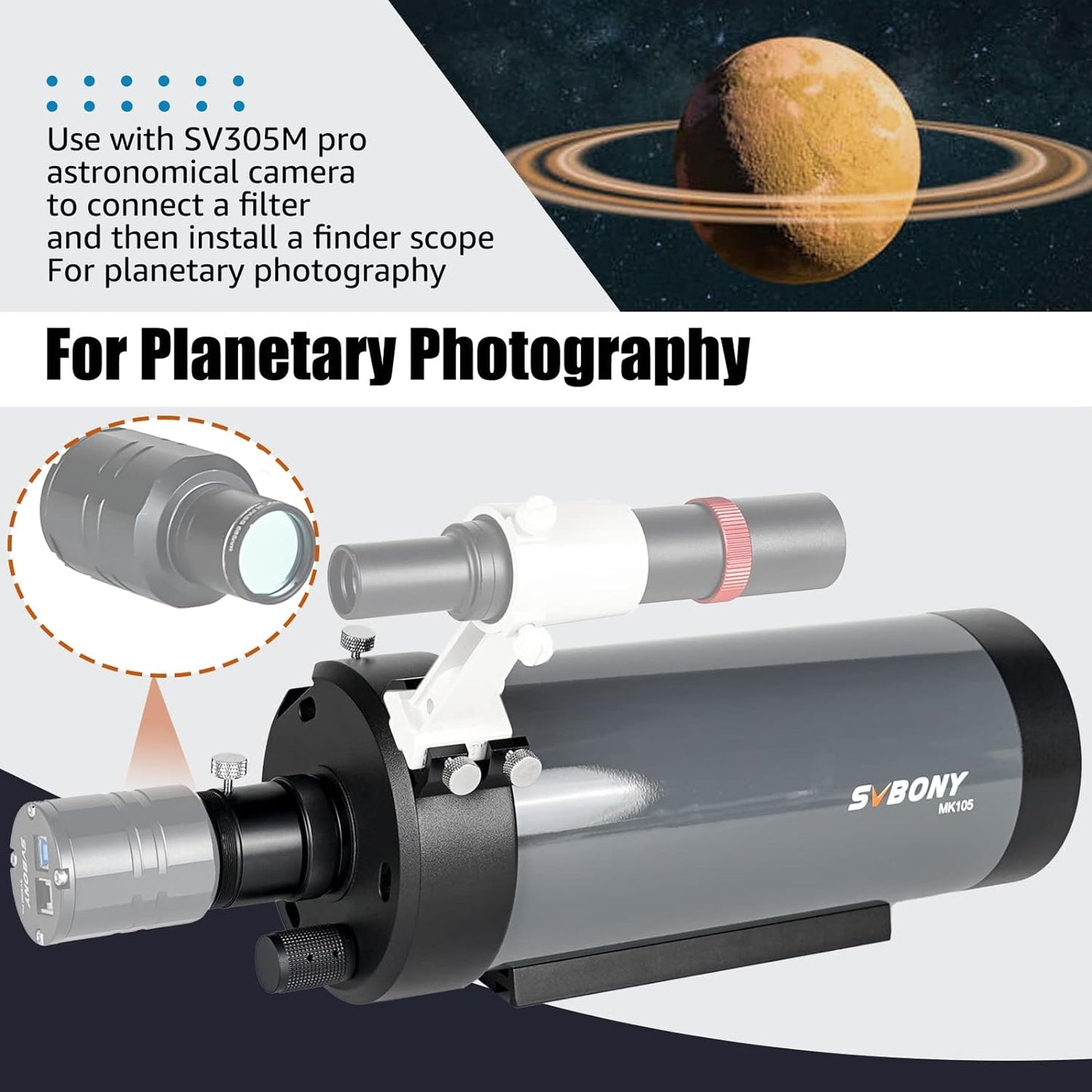 Télescope Maksutov-Cassegrain MK105 SVBony - Astronomy Store