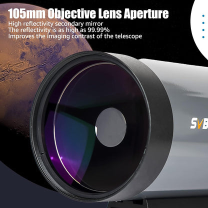 Télescope Maksutov-Cassegrain MK105 SVBony - Astronomy Store