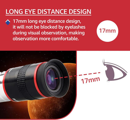 Set d'Oculaires Ultra Grand Angle 68° 1.25'' (6mm/9mm/15mm/20mm) - SVBONY