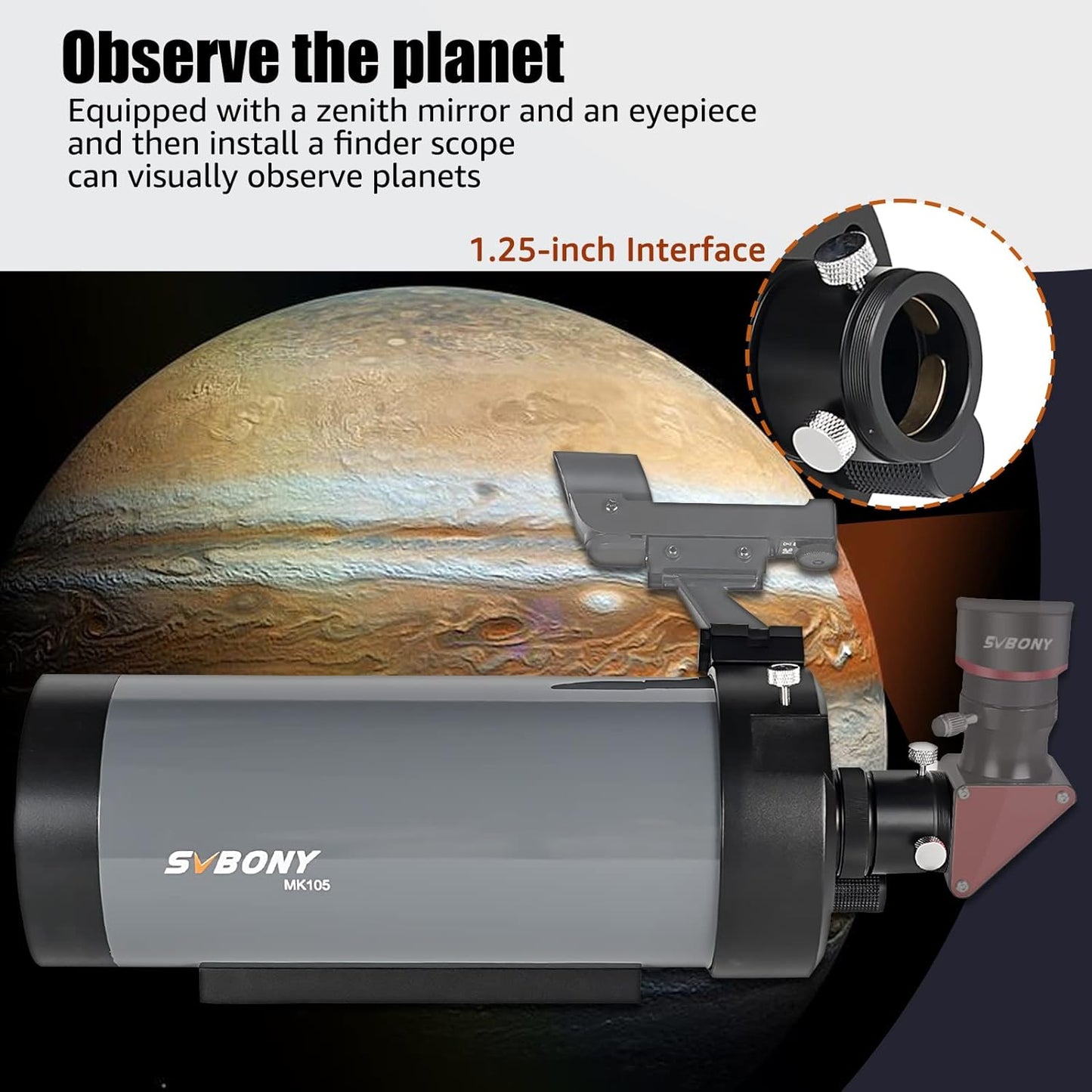 Télescope Maksutov-Cassegrain MK105 SVBony - Astronomy Store