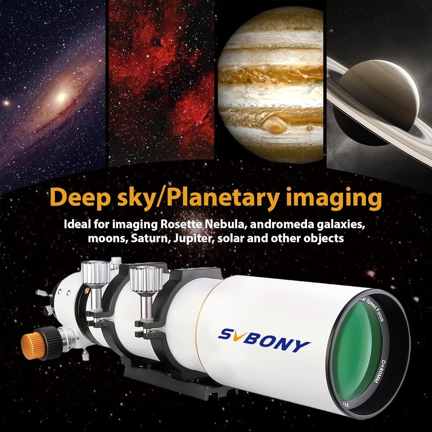 SVBONY SV503 APO Doublet Réfracteur OTA 80mm F7 ED - Astronomy Store