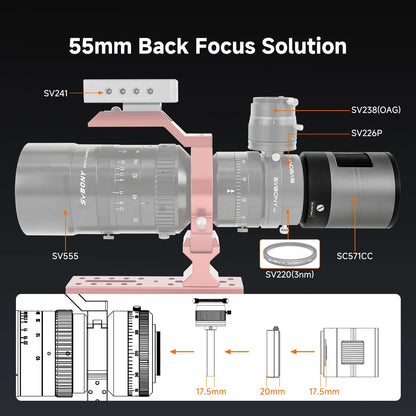 Caméra Refroidie Couleur APS-C SVBONY SC571CC pour imagerie du ciel profond - SVBONY