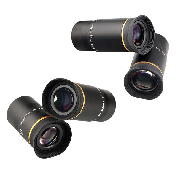 Oculaires pour l'astronomie Plössl 66° 1,25" - 6/9/15/20 mm