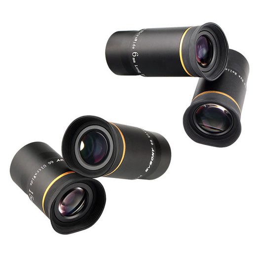 Oculaires pour l'astronomie Plössl 66° 1,25" - 6/9/15/20 mm