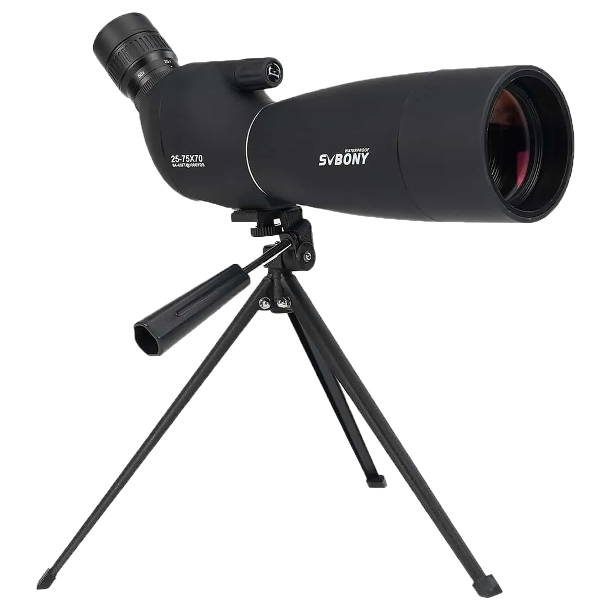 Longue-vue SVBONY SV28 Plus 25–75×70 pour photographie au smartphone