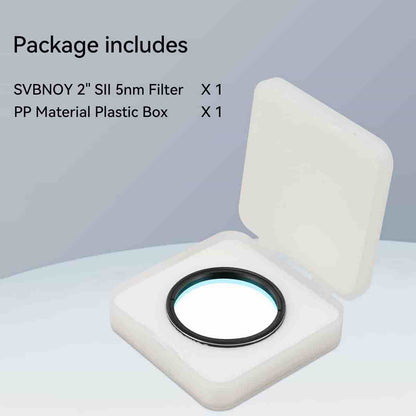 SII Filter 5nm 2" for Astrophotography - SVBONY