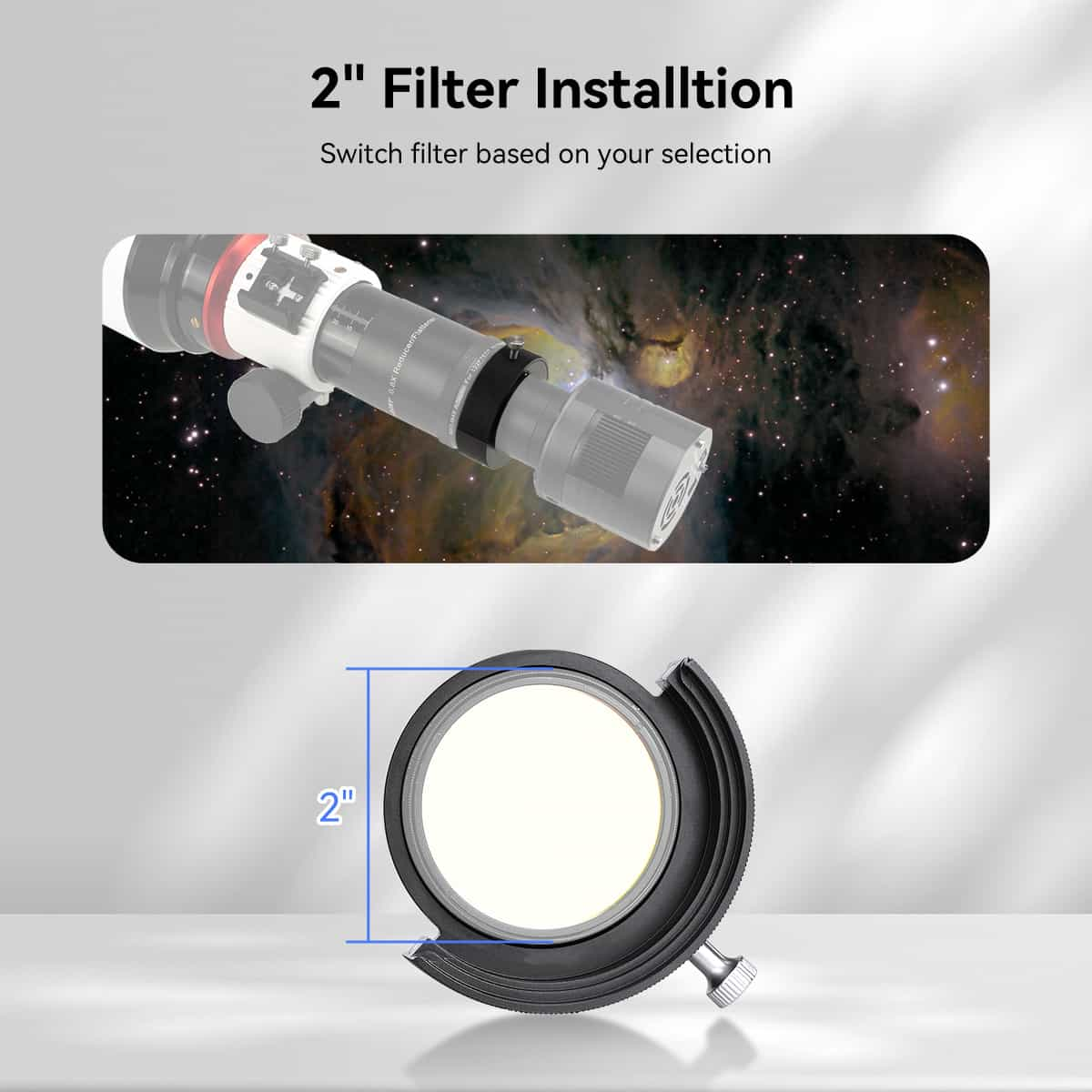 Support de Filtre SVBONY SV226 2" pour Astrophotographie - SVBONY