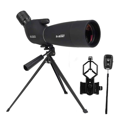 Longue-vue SVBONY SV28 Plus 25–75×70 pour photographie au smartphone
