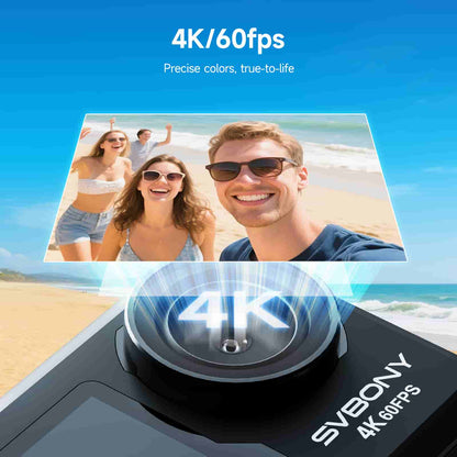 Caméra Sport Étanche ACT20 4K60fps Ultra HD avec Double Écran et Stabilisation - SVBONY
