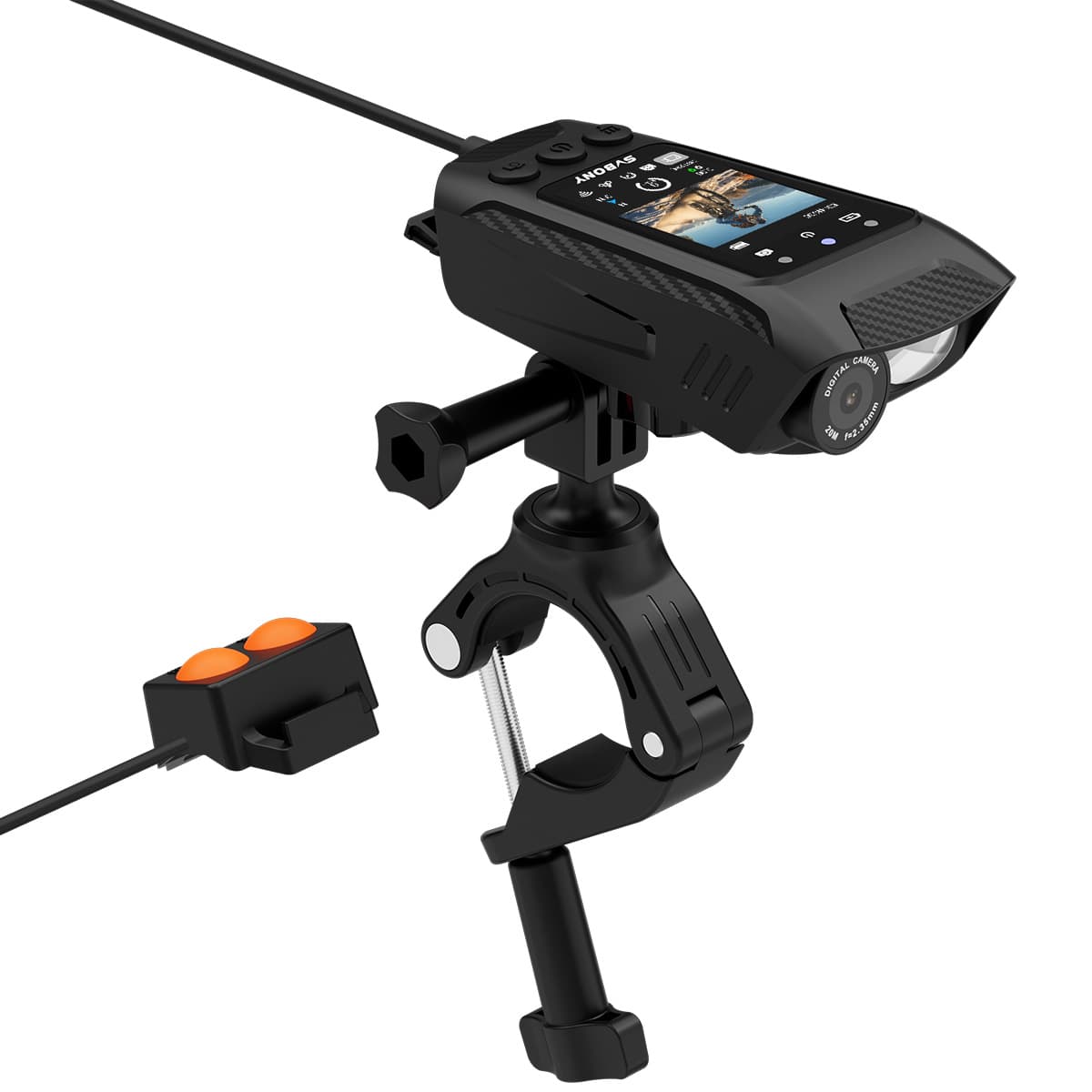 4K-Fahrradkamera SVGo C1 mit GPS, 6-Achsen-Stabilisierung und IPS-Display - SVBONY