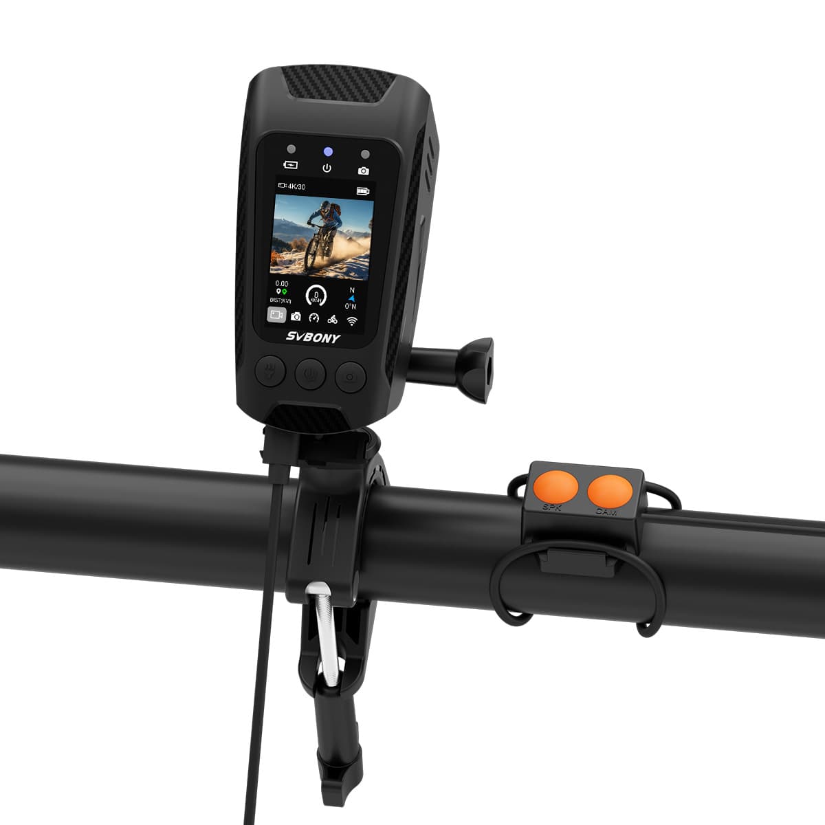 4K-Fahrradkamera SVGo C1 mit GPS, 6-Achsen-Stabilisierung und IPS-Display - SVBONY