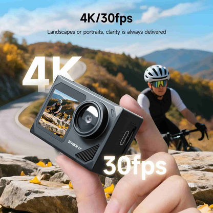 4K/30fps водонепроникна камера дії IPX8 30м з 6-вісною EIS та 5x зумом - SVbony